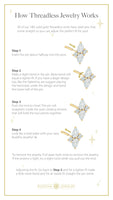 Buddha Jewelry Organics - Bad romance CZ + Rhodium - Threadless End