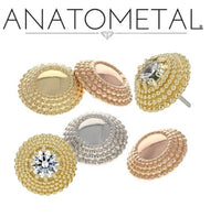 Anatometal - 18k Gold Threadless Hera end