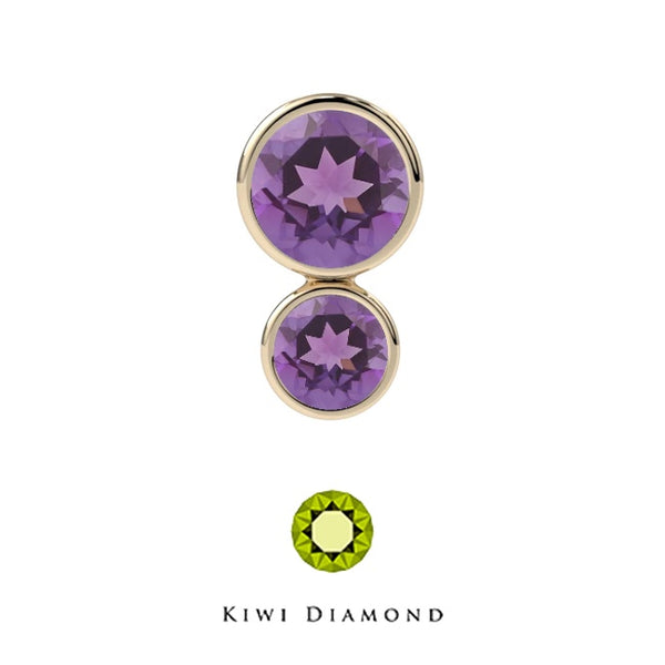 Kiwi Diamond - Double Bezel - Threadless end