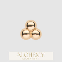 Alchemy Adornment - 14k Gold - 3 dots end