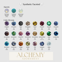 Alchemy Adornment - 14k Gold - Bezel Stone end
