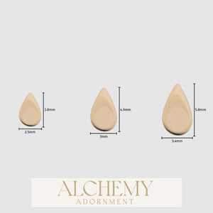 Alchemy Adornment - 14k Gold - Teardrop end