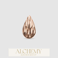 Alchemy Adornment - 14k Gold - Teardrop end
