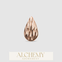 Alchemy Adornment - 14k Gold - Teardrop end