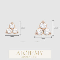 Alchemy Adornment - 14k Gold - Trinity end