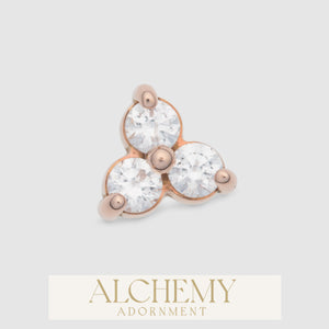 Alchemy Adornment - 14k Gold - Trinity end