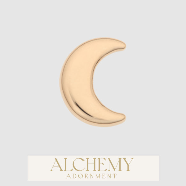 Alchemy Adornment - 14k Gold - Moon end