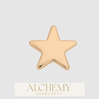 Alchemy Adornment - 14k Gold - Star end
