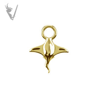 Valkyrie - CoCR/gold PVD - Stingray charm