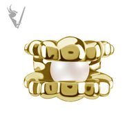 Valkyrie - CoCR/gold PVD - Shell charm