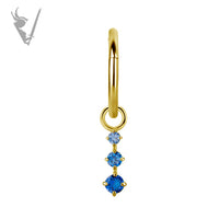 Valkyrie - CoCR/gold PVD - Jewelled charm