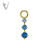 Valkyrie - CoCR/gold PVD - Jewelled charm