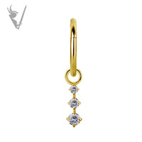 Valkyrie - CoCR/gold PVD - Jewelled charm