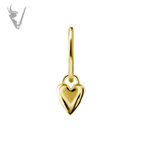 Valkyrie - CoCR/gold PVD - Heart Charm