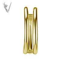 Valkyrie - 16G Titanium gold PVD hinged double clicker