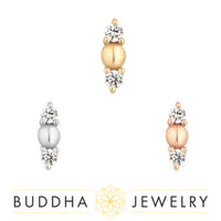 Buddha Jewelry Organics - Crushing - CZ - Threadless End
