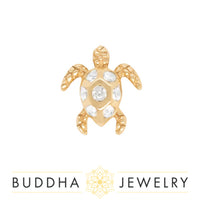 Buddha Jewelry Organics - Honu White Sapphire - Threadless End