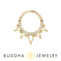 Buddha Jewelry Organics - Indra - 14k clicker - Threadless End
