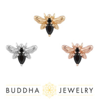 Buddha Jewelry Organics - Bee Chic - Black Spinel - Threadless End