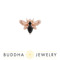 Buddha Jewelry Organics - Bee Chic - Black Spinel - Threadless End