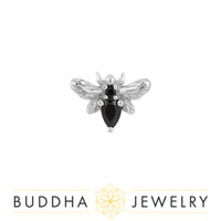 Buddha Jewelry Organics - Bee Chic - Black Spinel - Threadless End
