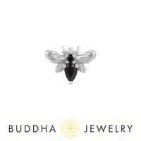 Buddha Jewelry Organics - Bee Chic - Black Spinel - Threadless End