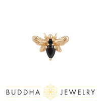 Buddha Jewelry Organics - Bee Chic - Black Spinel - Threadless End