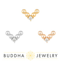 Buddha Jewelry Organics - Voodoo - CZ - Threadless End