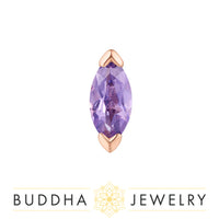 Buddha Jewelry Organics - Zuri - Marquise Amethyst - Threadless End