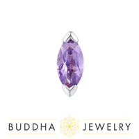 Buddha Jewelry Organics - Zuri - Marquise Amethyst - Threadless End
