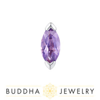 Buddha Jewelry Organics - Zuri - Marquise Amethyst - Threadless End
