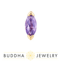 Buddha Jewelry Organics - Zuri - Marquise Amethyst - Threadless End