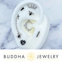 Buddha Jewelry Organics - Arachne - Black Spinel - Threadless End