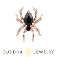 Buddha Jewelry Organics - Arachne - Black Spinel - Threadless End
