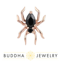Buddha Jewelry Organics - Arachne - Black Spinel - Threadless End