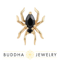 Buddha Jewelry Organics - Arachne - Black Spinel - Threadless End