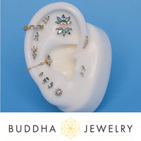 Buddha Jewelry Organics - Zuri - London Blue Topaz - Threadless End
