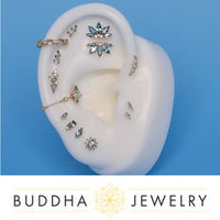 Buddha Jewelry Organics - Zuri - London Blue Topaz - Threadless End