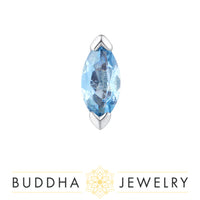 Buddha Jewelry Organics - Zuri - London Blue Topaz - Threadless End