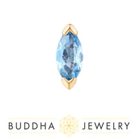 Buddha Jewelry Organics - Zuri - London Blue Topaz - Threadless End