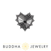 Buddha Jewelry Organics - Bad romance - Black Diamond + Rhodium - Threadless End