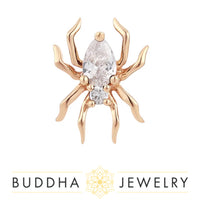 Buddha Jewelry Organics - Arachne - CZ - Threadless End