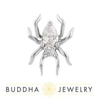 Buddha Jewelry Organics - Arachne - CZ - Threadless End
