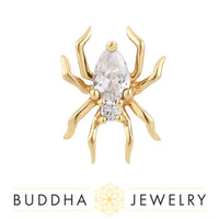 Buddha Jewelry Organics - Arachne - CZ - Threadless End