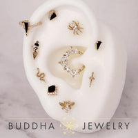 Buddha Jewelry Organics - Bee Chic - CZ - Threadless End