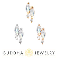 Buddha Jewelry Organics - Dreamland - Rainbow Moonstone - Threadless End
