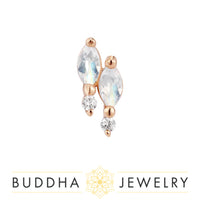 Buddha Jewelry Organics - Dreamland - Rainbow Moonstone - Threadless End