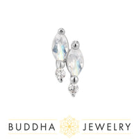 Buddha Jewelry Organics - Dreamland - Rainbow Moonstone - Threadless End