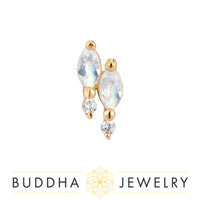 Buddha Jewelry Organics - Dreamland - Rainbow Moonstone - Threadless End
