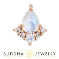 Buddha Jewelry Organics - Love Language - Rainbow Moonstone - Threadless End
